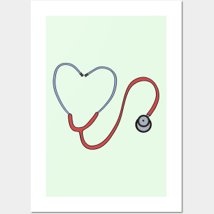 Stethoscope for lovers Posters and Art